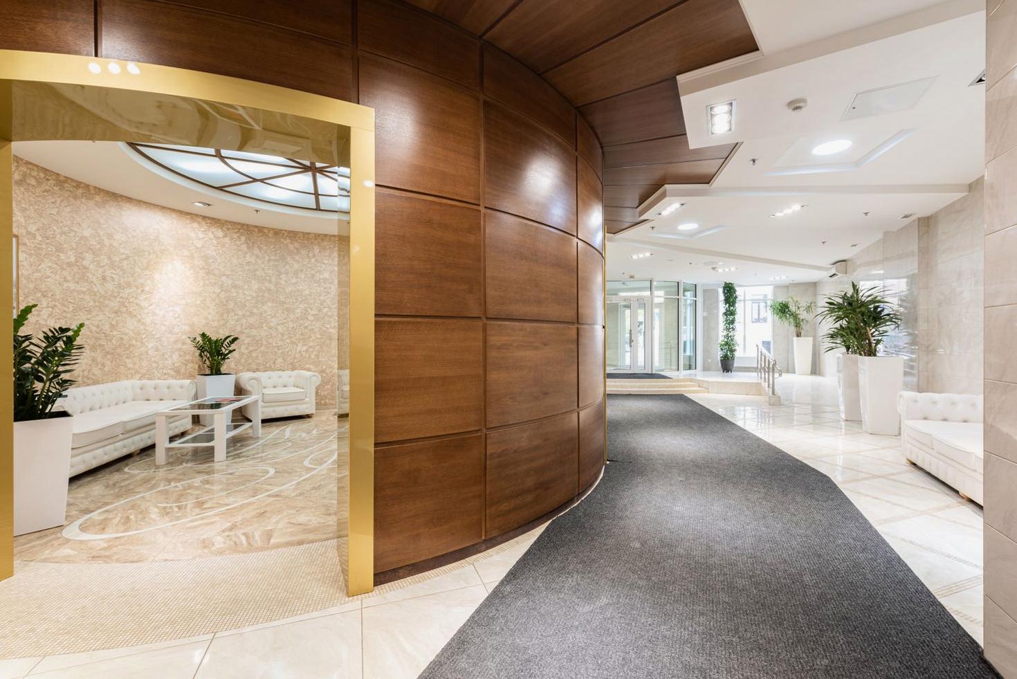Blissflash Hotel modern lobby interior